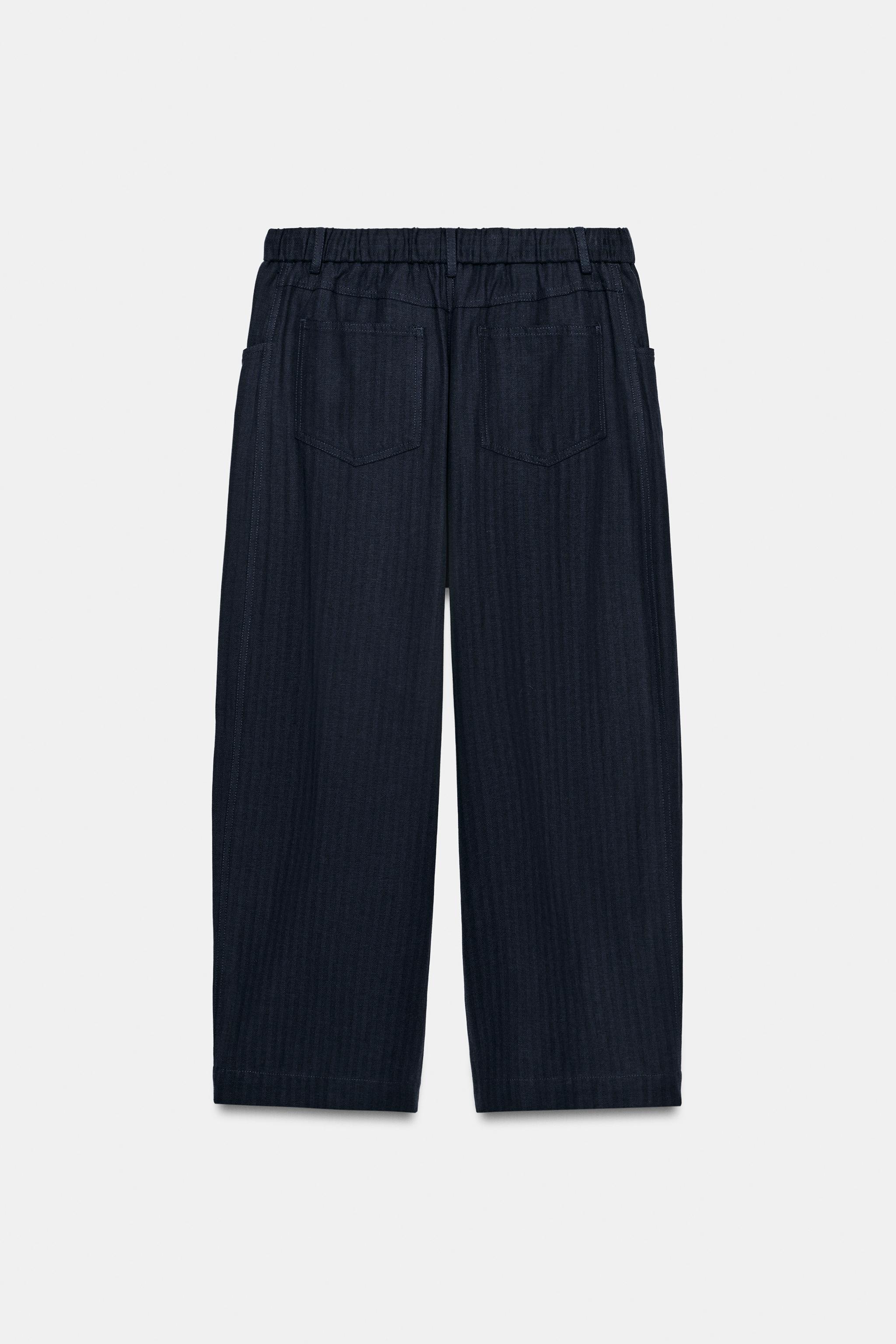 ZW COLLECTION HERRINGBONE TEXTURED PANTS